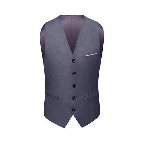 Asian Size Men's Sleeveless Vest, Single-breasted V-neck Vests Jacket, 26 Colors Can Choose From Waistcoat.