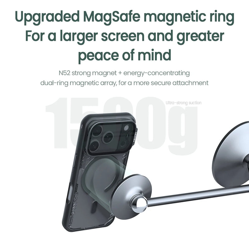 NILLKIN For iPhone 17 Pro Max Magsafe Case Iceblade Prop With Camera Holder Shockproof Back Cover for iPhone 17Pro Magnetic Case