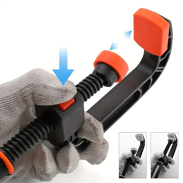 1pc 7-inch Heavy-Duty Clamp,Suitable for Woodworking - Reinforced Plastic and Nylon Construction with Non-Slip Ergonomic.