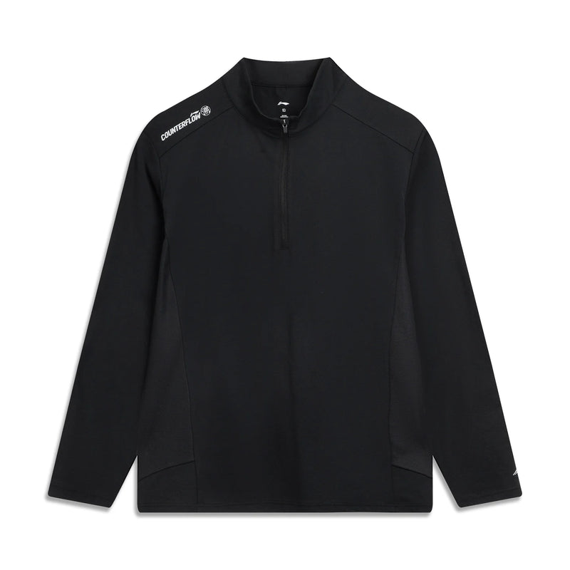អាវយឺតបុរស Li-Ning សម្រាប់ពាក់ក្រៅផ្ទះ ការពារកាំរស្មីយូវី [UPF 50+] អាវយឺតដៃវែង ខ្យល់ចេញចូលបានល្អ ស្ងួតល្អ ធ្វើពីប៉ូលីអេស្ទ័រ 100% ATLV211