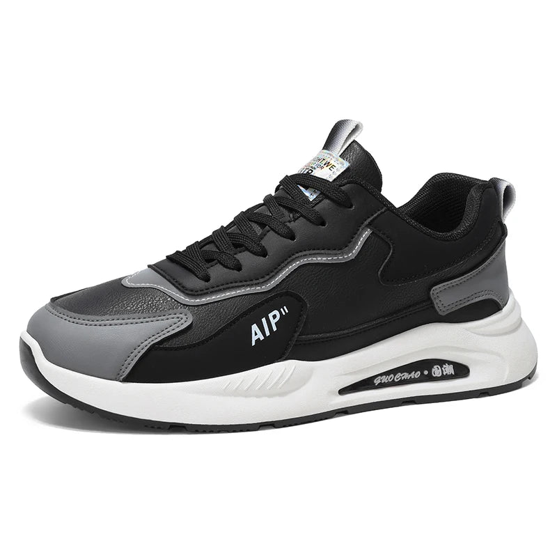 Men's casual sneakers four season soft sole non-slip outdoor racing running shoes fashion students breathable speed sports shoes