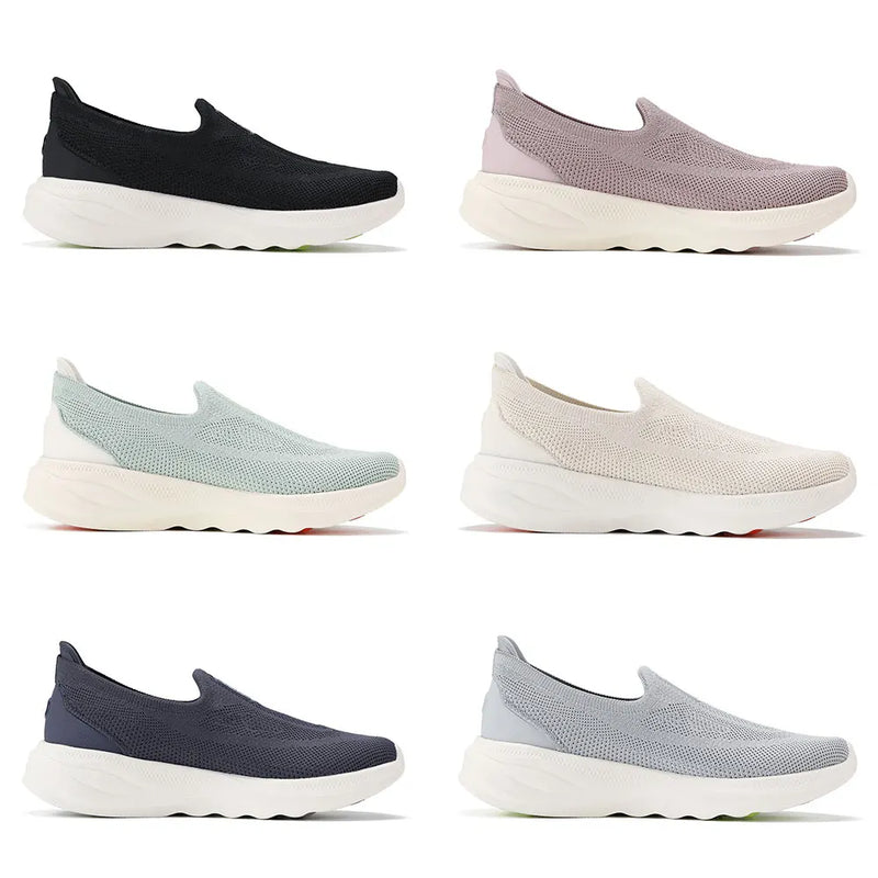 Li-Ning Women's SOFT GO 2 KNIT Slip-on Casual Walking Shoes Breathable Cushion Flexible LiNing Comfortable Sneakers AGLV018