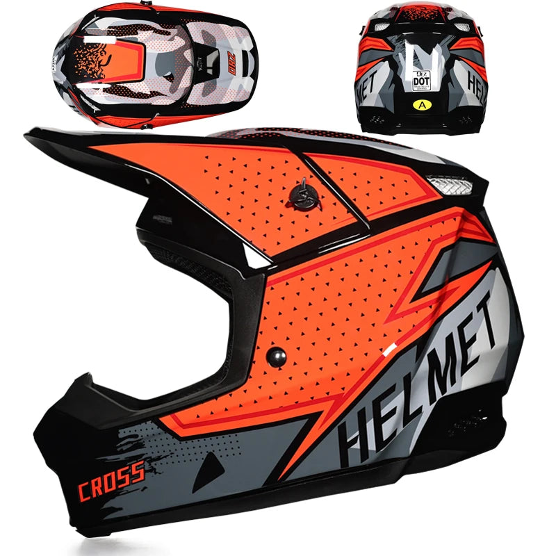 New Motorcycle Helmet Full Face Racing Off-road Helmet Men Downhill AM DH Cross Capacetes Cascos Para Moto DOT Certification