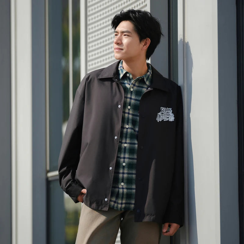 Semir Practical Jacket Fashion Printed Loose Waterproof Stain-Resistant Men Stylish Outerwear 2026 Spring