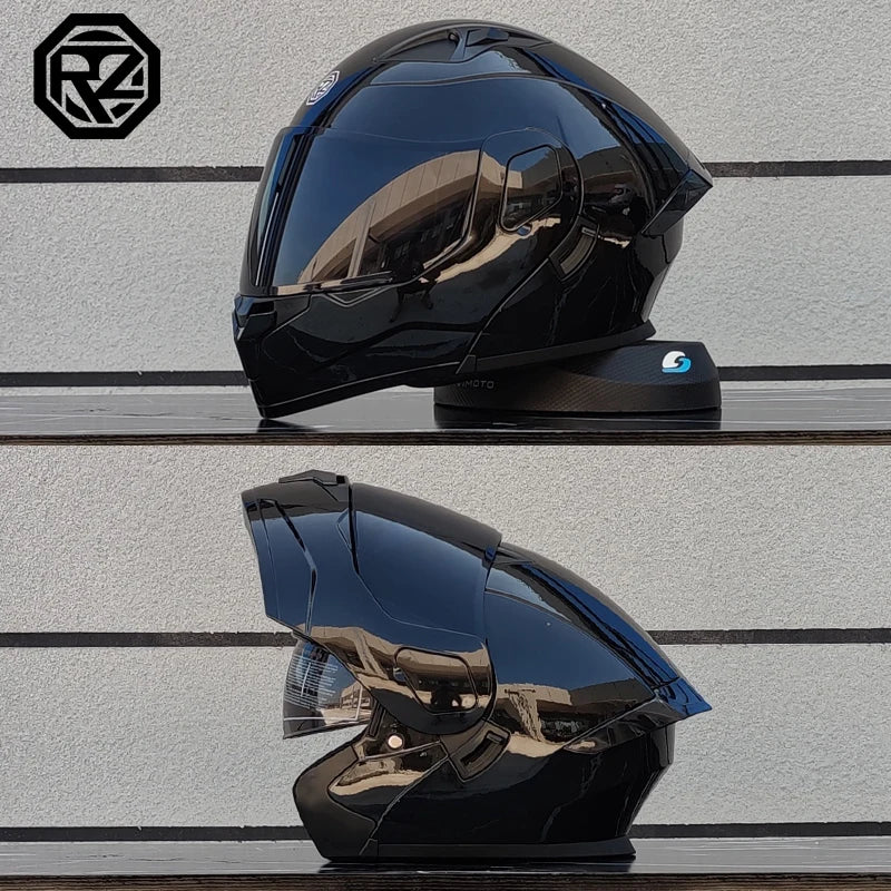 High Quality ORZ Motorcycle Full Face Helmet Four Seasons Motocross Racing Modular Flip Up Casco Moto Men Women Off Road Helmet