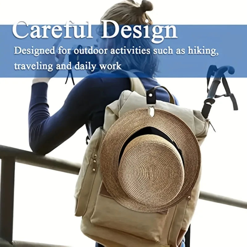 2pcs Metal Hat Clip Travel Accessories,Hat Holder For Handbag Backpack Luggage,Hat Keeper Clip For Travel Outdoor Camping Hiking