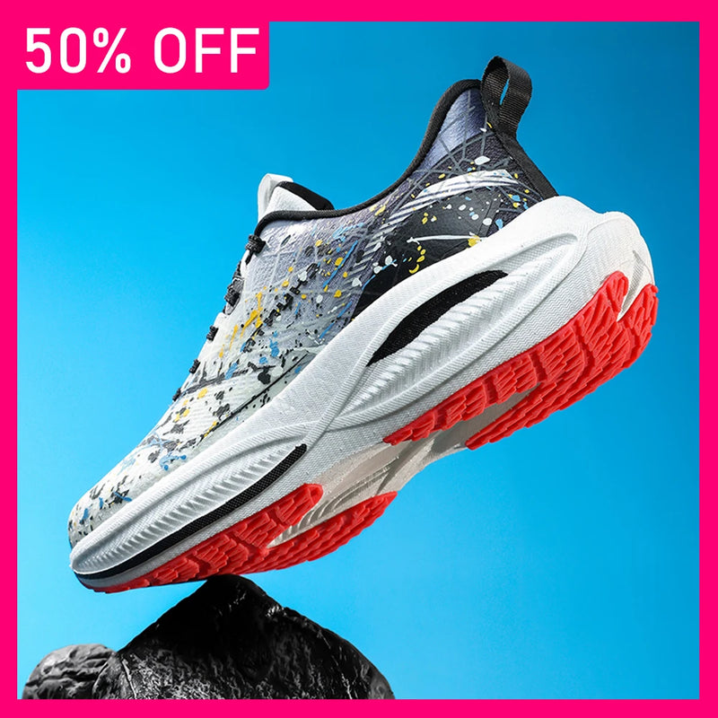 Mens Running Shoes 2026 New Professional Marathon Training Rebound Tennis Shoes Breathable Lightweight Outdoor Sneakers for Men