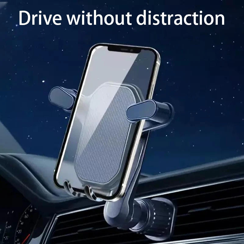 SEAMETAL Universal Car Phone Holder Gravity Air Vent Mount Mobile Phone Stand GPS Support in Car for Samsung Xiaomi Huawei