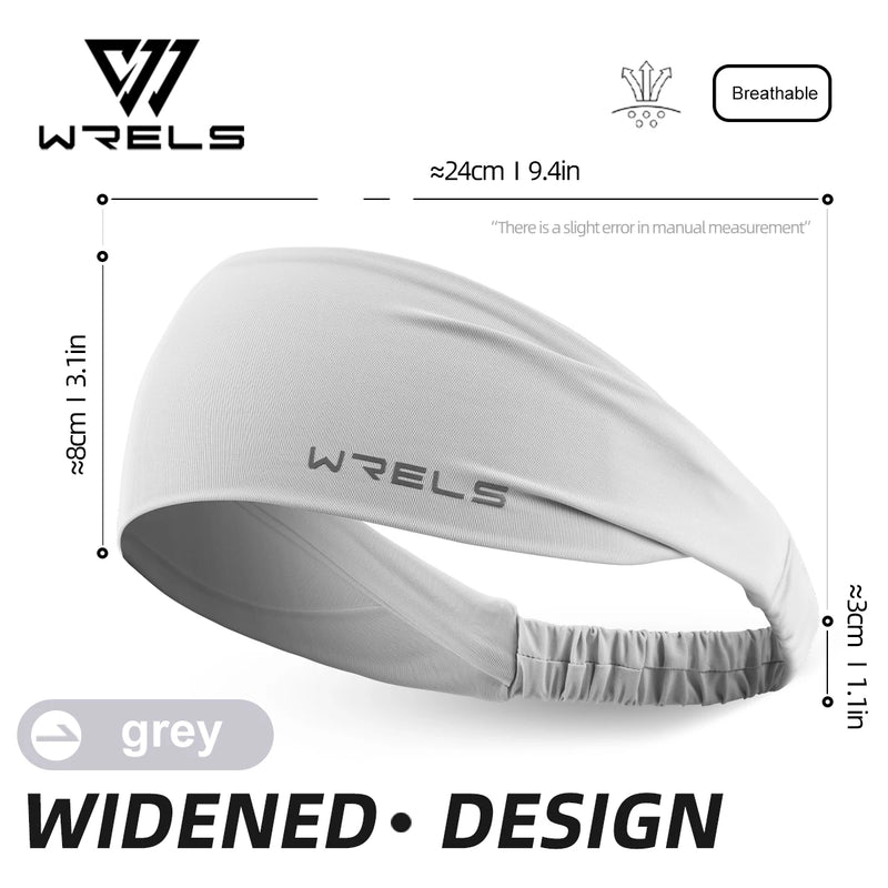 WRELS Sports Sweatband Hairband Women's Headwear Anti-Sweat Gym Fitness Sweat Guide Antiperspirant Band Running Headband