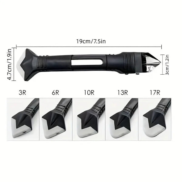 5-in-1 Ultimate Caulk Remover Kit,Multi-Functional Grout Removal,Glue Angle Scraper Tool. for Window, Sink, Kitchen.