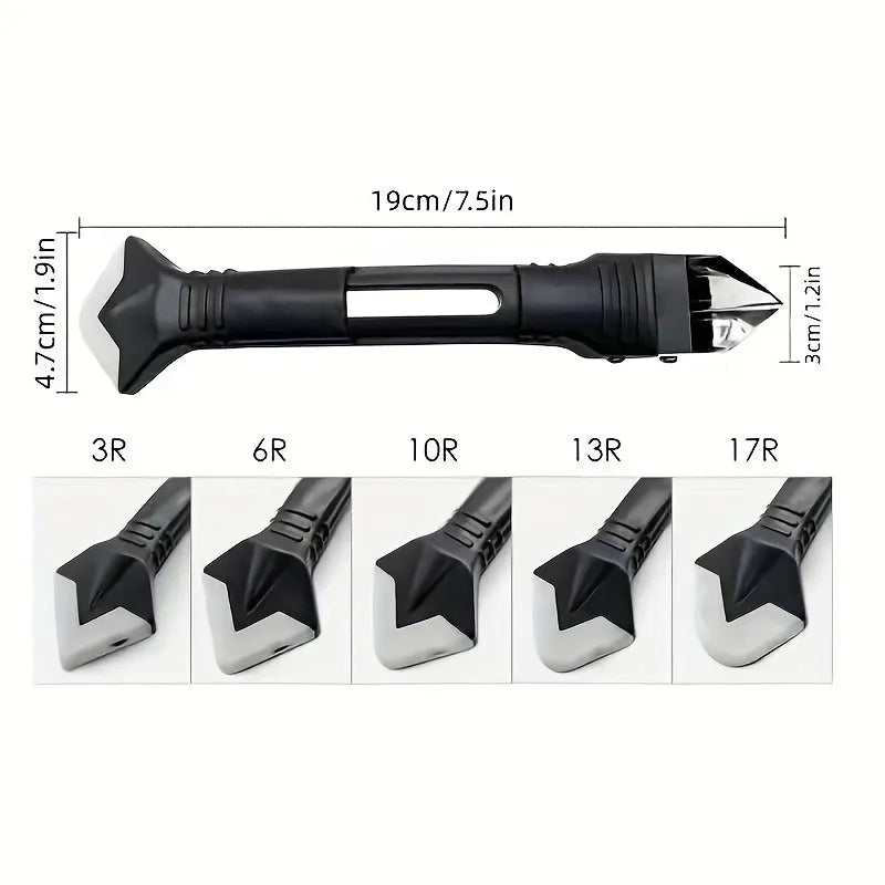5-in-1 Ultimate Caulk Remover Kit,Multi-Functional Grout Removal,Glue Angle Scraper Tool. for Window, Sink, Kitchen.
