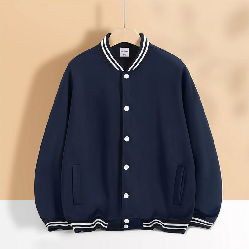 2026 Early Autumn Trend Fashion Daily Thin Button Baseball Suit Multi-Color Causal Couples Jacket Customized Group Clothes