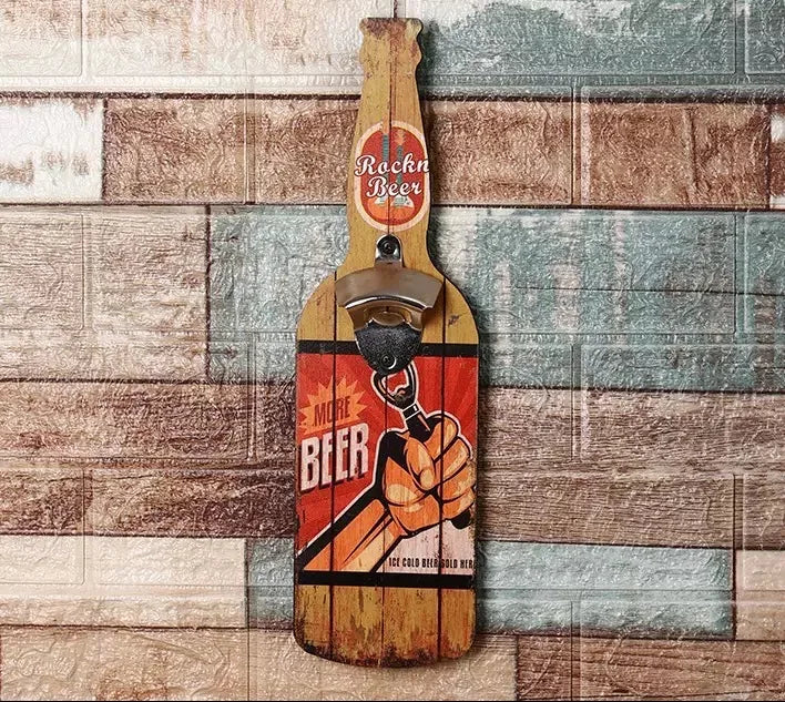 Creative Bottle Opener Restaurant Wall Decoration Restaurant Bar Barbecue Shop Wall Pendant Personalized Bottle Opener
