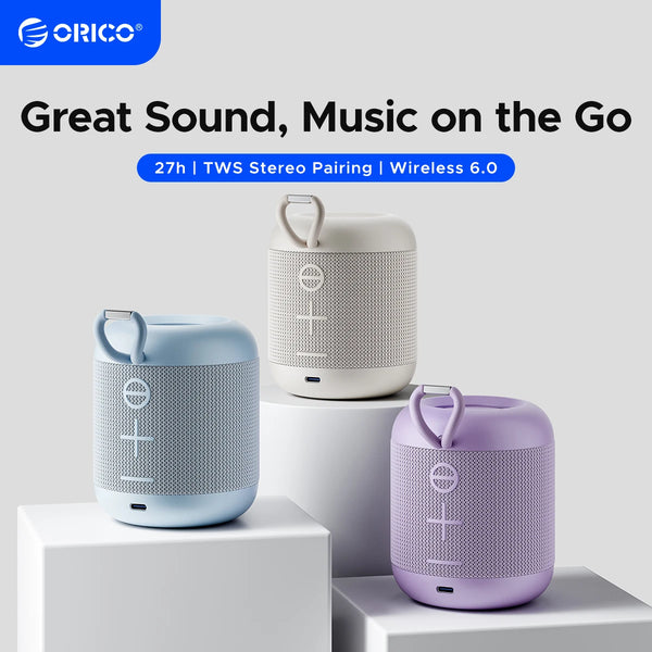 ORICO BeatGo Portable BT 6.0 Wireless Speaker IPX5 Waterproof 1200MAh Battery Hi-Fi TWS for Outdoor Pool Party Camping Travel