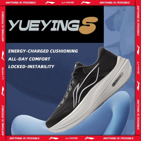 ស្បែកជើងរត់បុរស Li-Ning YUEYING 5 Optimized Cushion ជាមួយប្រអប់ម្រាមជើងធំទូលាយ TEMPO BOUNSE ស្បែកជើងប៉ាតា Lining ឆ្លុះបញ្ចាំង ARHV015 ARHW003