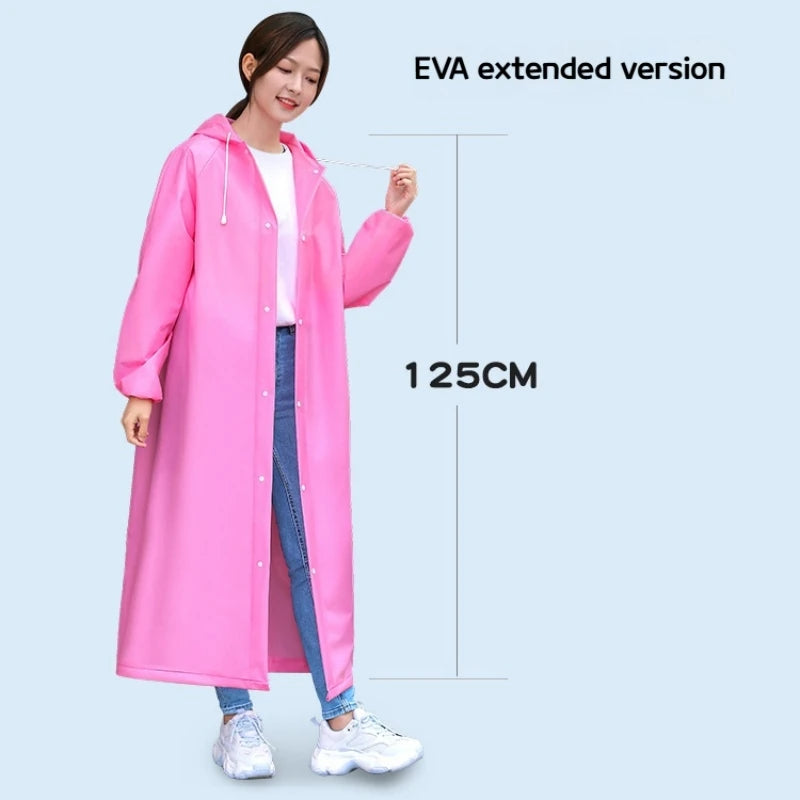 អាវភ្លៀង EVA មិនអាចចោលបាន, អាវក្រាស់សម្រាប់មនុស្សពេញវ័យ, អាវភ្លៀងសម្រាប់ធ្វើដំណើរក្រៅផ្ទះ, អាវភ្លៀងចល័ត, ខ្សែចង, អាវភ្លៀងឡើងភ្នំ