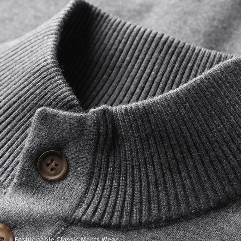 Casual Men's Cardigan Sweater: Model - Styled Look for Seasonal Elegance
