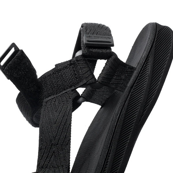 Thick Soles Platform Bottom Sandals Men Summer Adjustable Open Toes Sandals With Velcro Strap Teenager Sandal Soft Lightweight