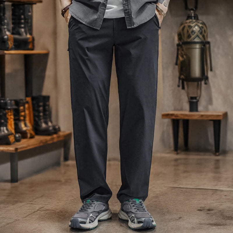 ខោ Maden Vintage Easypants ខោ Tactical Soft Shell សម្រាប់បុរស ត្រជាក់ UPF រាងសាជី ធម្មតាសម្រាប់ការធ្វើដំណើរក្រៅផ្ទះ ខោចង្កេះខ្ពស់ រដូវស្លឹកឈើជ្រុះ