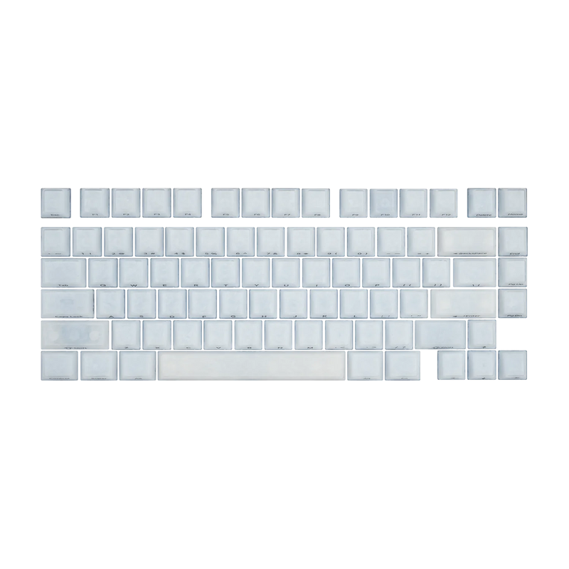 Akko Glassy Carbon Fiber Keycap Set Double-Shot Cherry Profile Side-Printed Keycaps for 61/75/87/Full Size Mechanical Keyboard