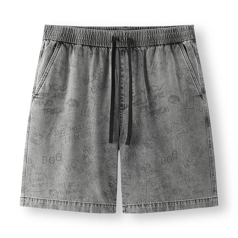 Semir Mens Denim Shorts 2026 Loose Straight Knee Length Casual Style Soft Daily Wear