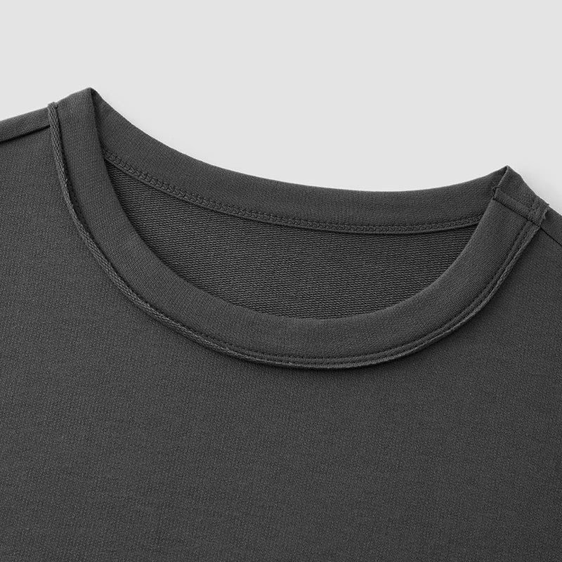 Semir Men Underwear Top Soft Terry Five Sleeve Crew Neck Base Layer Casual Home Autumn Shirt Urban Daily Wear 2026