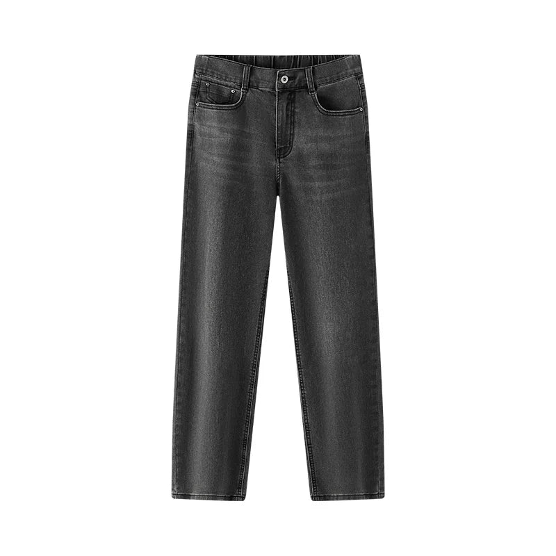 Semir Women Jeans Elastic 2026 Waist Retro Straight Urban Casual Everyday Style Soft Comfortable Daily Wear Trendy Versatile