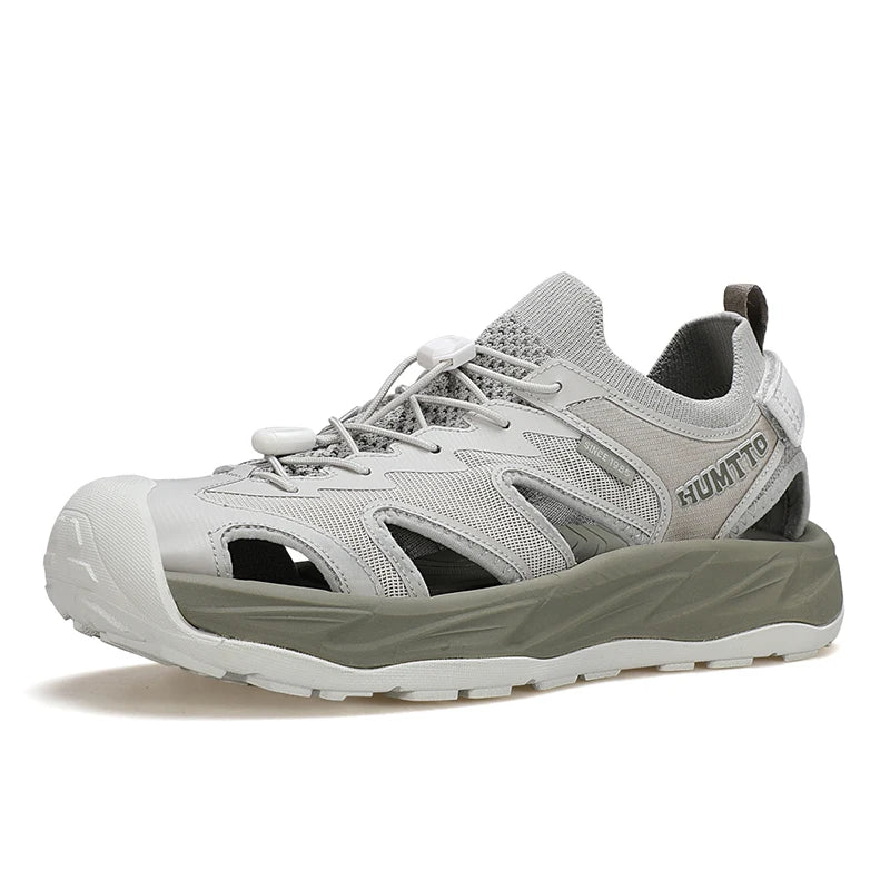 HUMTTO Breathable Lightweight Aqua Shoes Men's Quick-Drying Wading Shoes Men Summer Beach Outdoor Sandals Non-Slip Sneakers Male