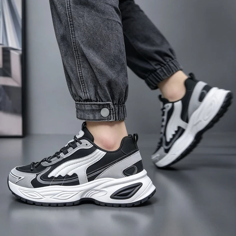 Men's comfort casual sneakers four seasons breathable light soft-sole non-slip outdoor running sports shoes fashion walking shoe