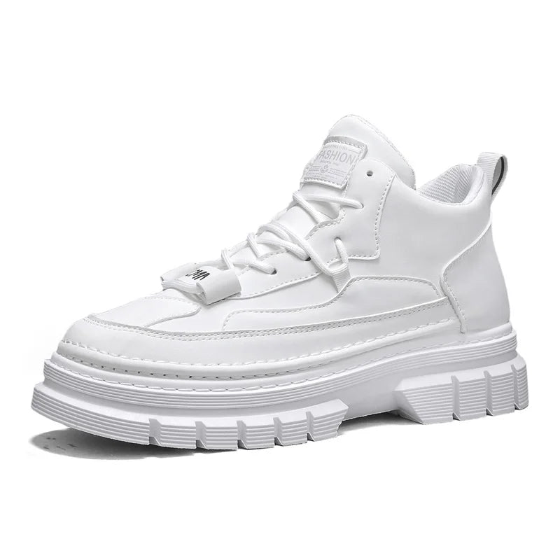 Men's boots four season high-top Joker thick-sole casual boots soft-sole non-slip comfort outdoor boots fashion youth work boots