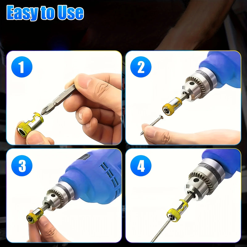 2PCS Magnetic Screwdriver Bits, Compatible Screwdrivers And Electric Drills, for Phillips Screwdriver Head, Extended Drill Bits