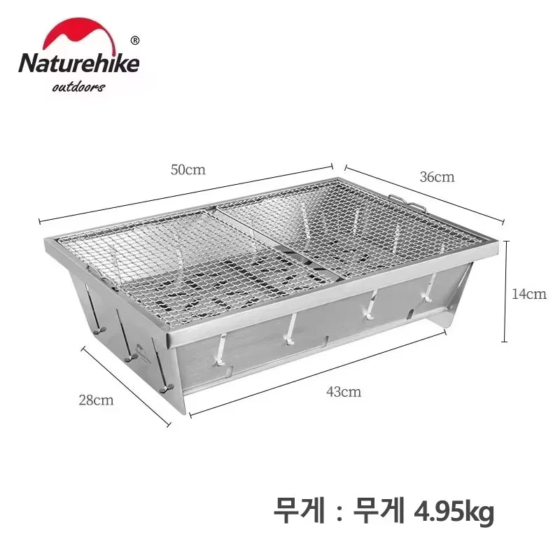 Naturehike Camping IGT Table Outdoor Folding BBQ Grill Picnic Backpacking Fishing Stove Portable Temporary Furniture Pliante