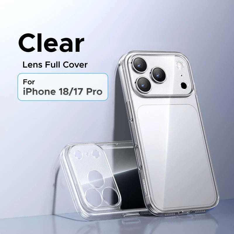 UGREEN Case for iPhone 18 17 16 Pro Max Shockproof Clear Case Transparent Cover for iPhone 15 Pro 16 Phone Protective Case