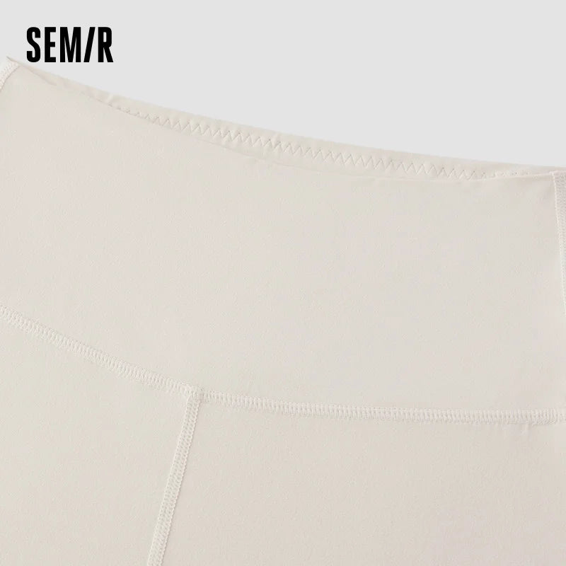 Semir Women Leggings Thermal Warmth Solid Color Everyday Style Soft Touch Layering Wear 2026 Spring Stretch Fit