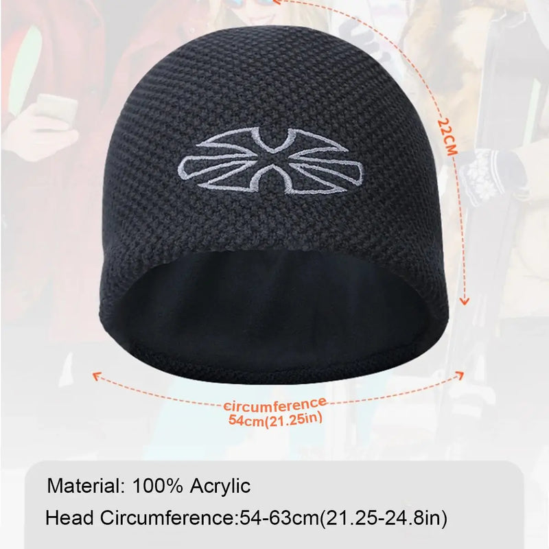 Winter Personality Hats Knit Cap Outdoor Sports Cycling Cold Cap Hat Headgear Warm In The Fall and Winter Thickened Windproof