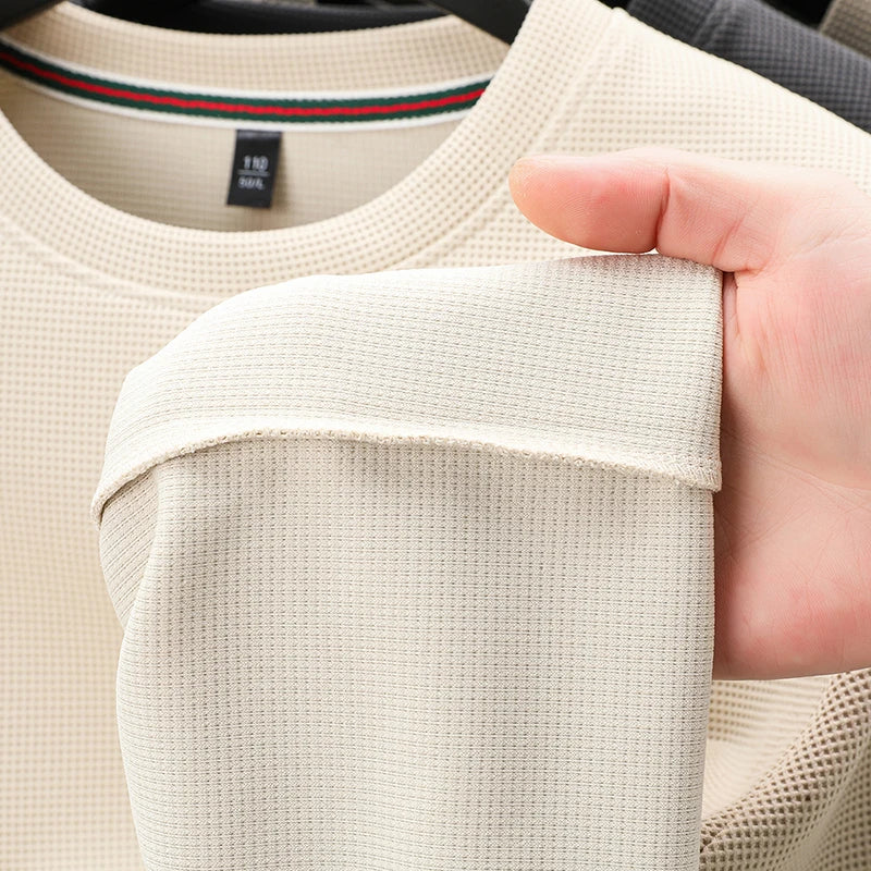 Hot-Selling Man Long-Sleeved Sweatshirt Round Neck Pattern Printing Spring Long-Sleeved T-Shirt Leisure Sports Fashion Mens Wear