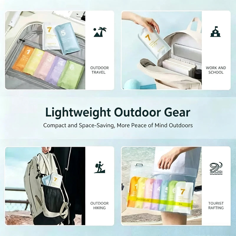 Compressed Disposable Card Raincoat Waterproof Hooded Emergency Poncho For Outdoor Travel