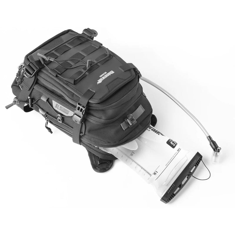 Rhinowalk Motorcycle Tank Bag 9L Multifunctional Backpack With RainCover 1.5L Water Bag MOLLE System Multi-compartment Universal