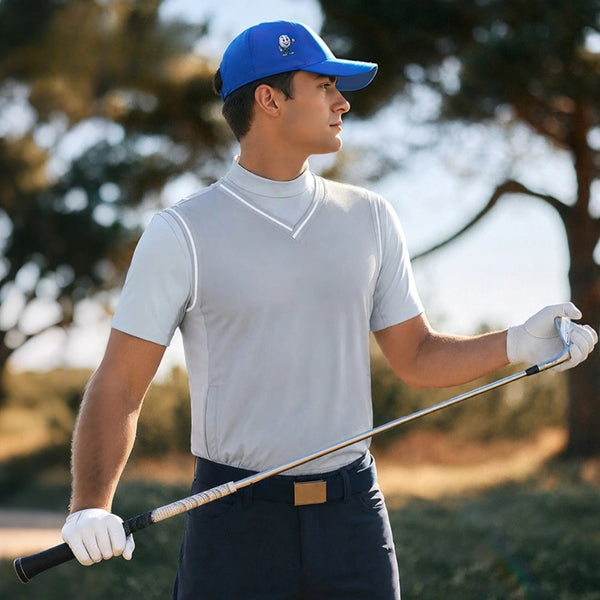 PGM Golf Men's Short sleeved Summer Splicing T-shirt Sports Top YF928