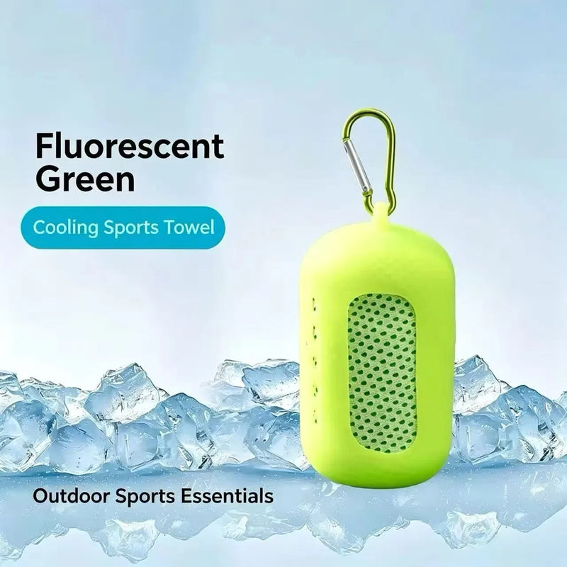 Outdoor Fitness Cooling Towel Sweat-Absorbing And Cooling Silicone-Covered Sports Towel for Hiking Bag