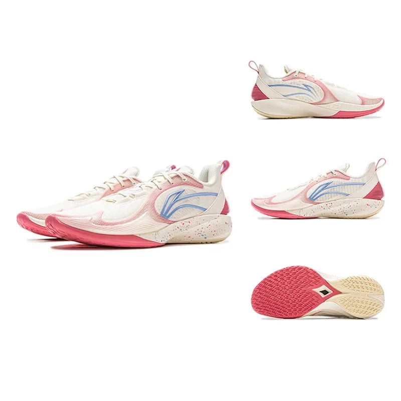 ស្បែកជើងបាល់បោះបុរស Li-Ning SHINING II លើទីលាន BOOM Cushion Rebound ខ្យល់ចេញចូលបាន ស្បែកជើងកីឡា LiNing ធន់នឹងការពាក់ ABPV003