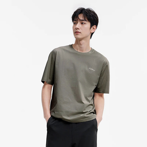 អាវយឺតបុរស Semir រដូវក្តៅឆ្នាំ ២០២៦ បោះពុម្ពអក្សរថ្មីត្រជាក់មានអារម្មណ៍រលុងកអាវមានផាសុកភាពពាក់ប្រចាំថ្ងៃធម្មតា