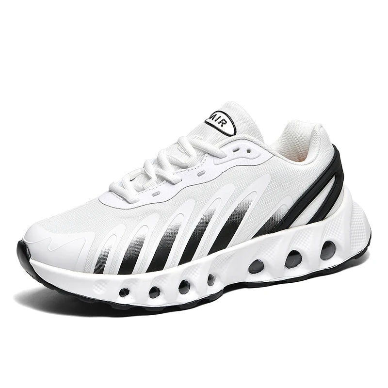 Mens Running Shoes 2025 New Street Trendy Lightweight Breathable Outdoor Fitness Mesh Jogging Flat Comfortable Sneakers for Man