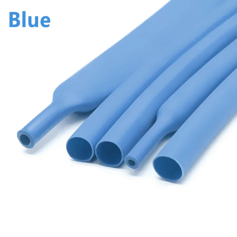 50Meters 3:1 Dual Wall Heat Shrink Tubing – Black Adhesive Lined Polyolefin Cable Sleeve for Waterproof Insulation, Wire Repair