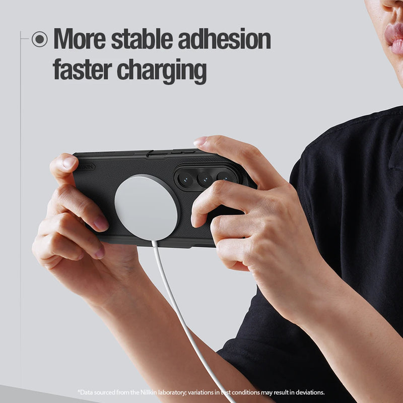 NILLKIN Magsafe Case For Samsung Galaxy Z Fold 7 5G With S Pen Stylus Magnetic Wireless Charging Back Cover for Samsung Z Fold 7