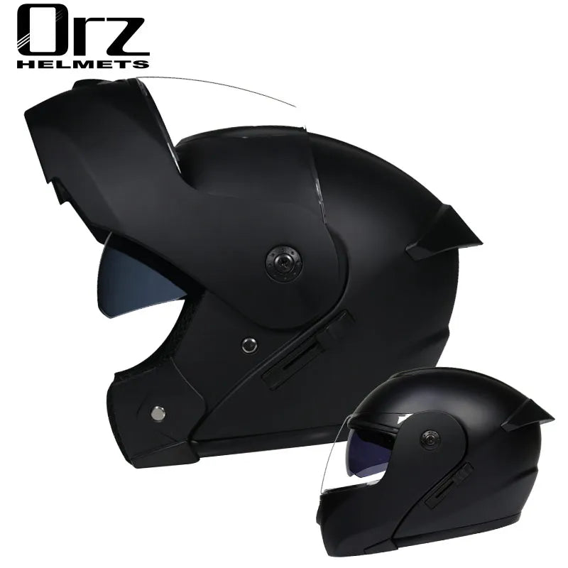 Dual Visors Helmets Modular Motorcycle Helmet Flip up Open Full Face Helmet Moto Casque Casco Motocicleta Capacete