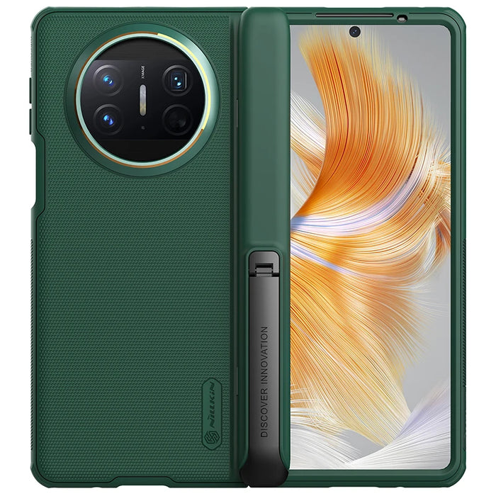 For Huawei Mate X3 Case NILLKIN Super Frosted Shield 180° Folding Back Cover Kickstand For Huawei Mate X 3 With Hidden Holder green For Huawei Mate X3