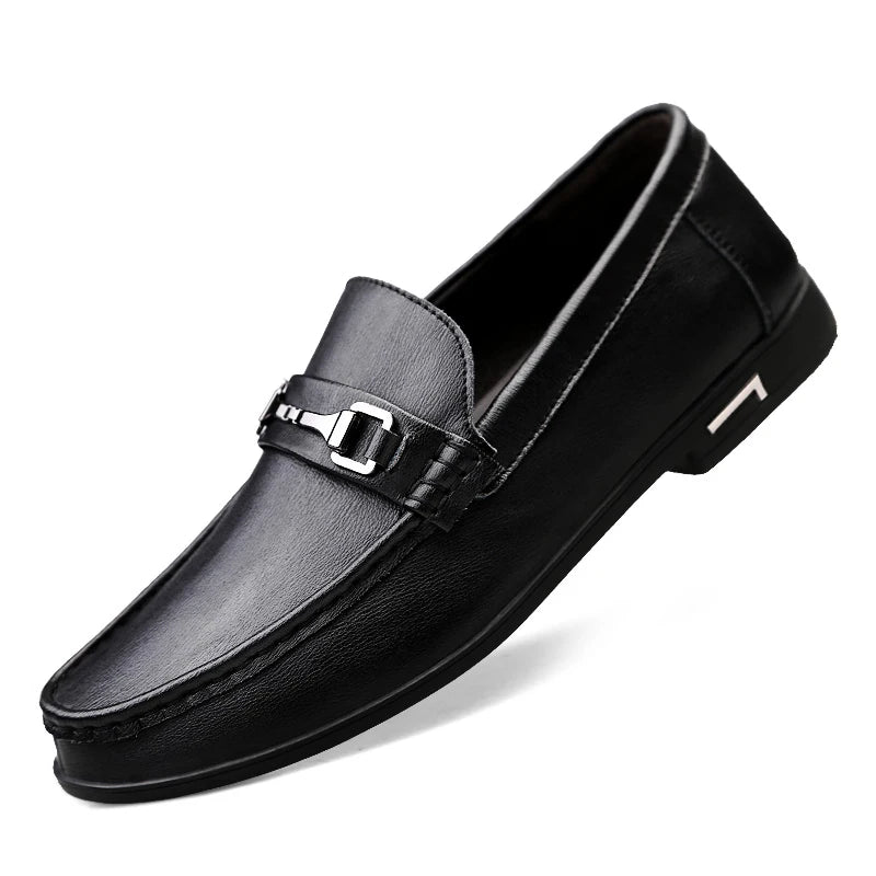 Spring Autumn Men Casual Luxury Leather Men's Loafers Lofer Shoes Loafer Loffers Slip-On Mocasines Hombre Dropshipping