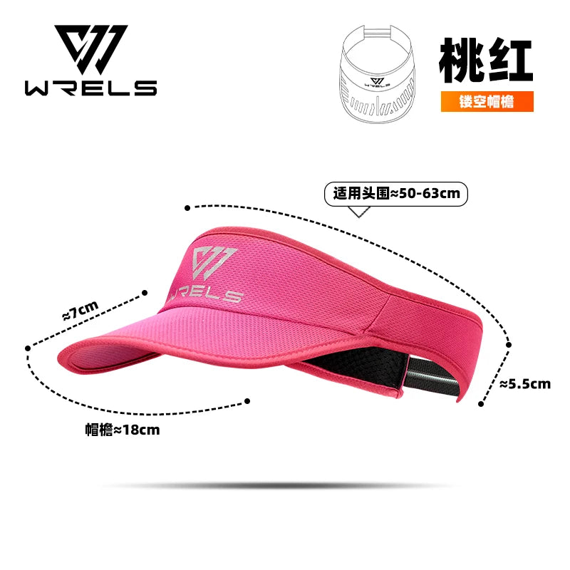 WRELS Summer Sun Hats Sun Protection Hat Outdoor Sports Golf Hats Top-Empty Visor Empty Breathable Anti-UV Adjustable Cool Cap