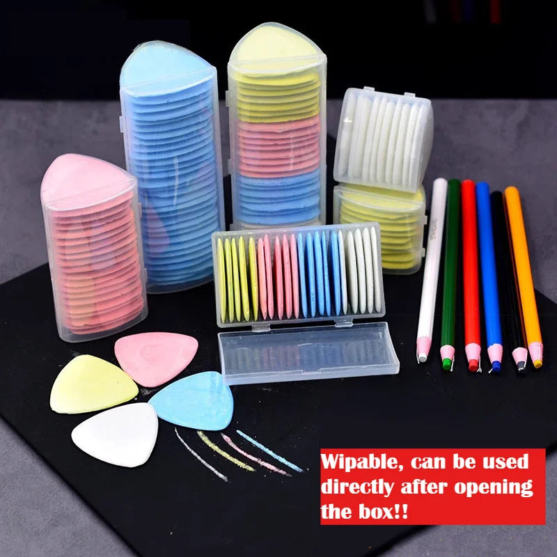 Erasable Chalk Set  for Tailoring, Patchwork, DIY Sewing Ideal for Clothing Alterations Fabric MarkingSewing Knitting Supplies